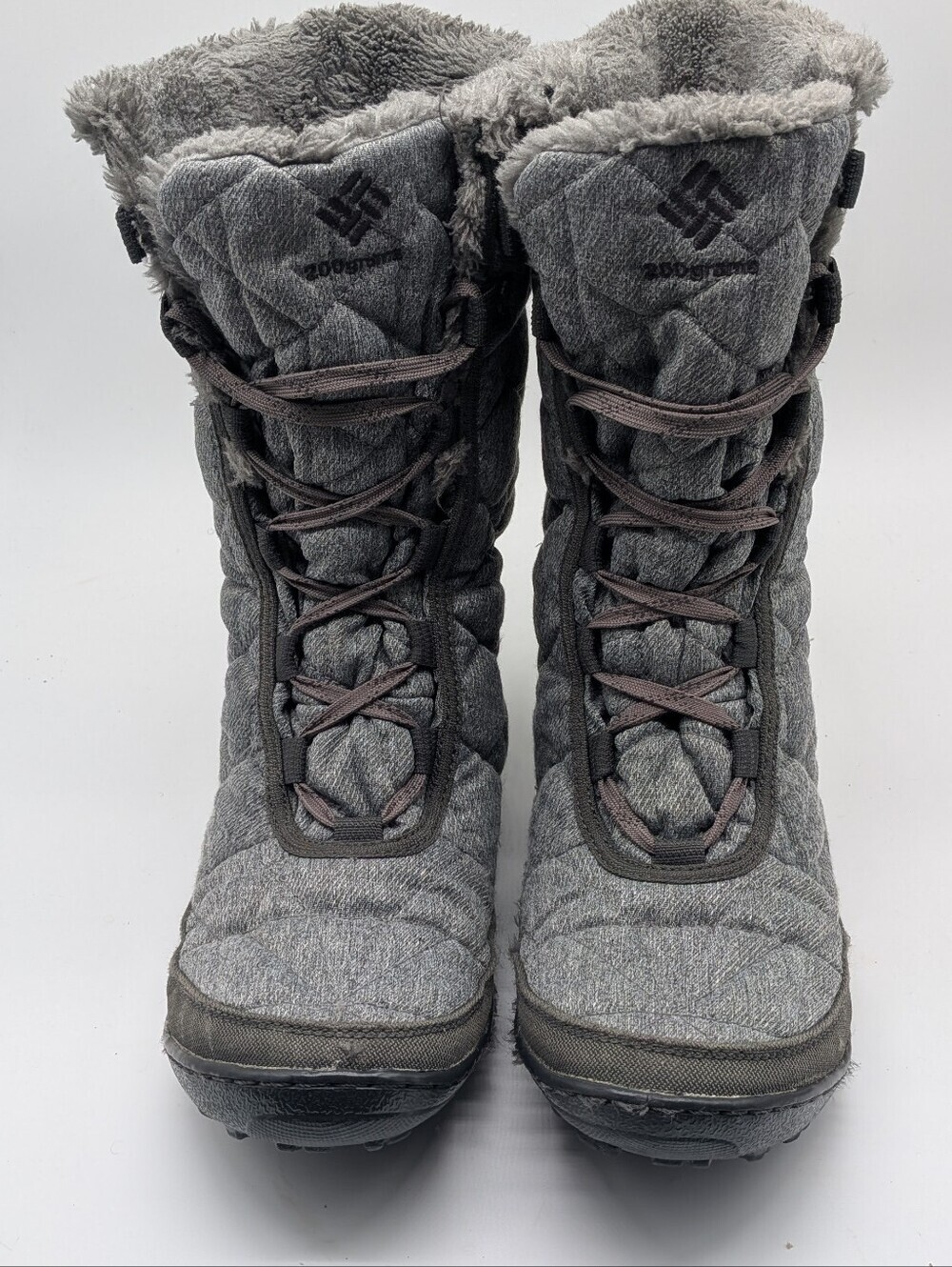 Columbia Minx Mid II Omni-Heat Winter Snow Boots Gray Women's Size 9